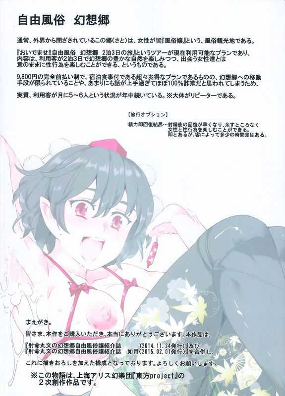 (紅楼夢11) [にゅう工房 (にゅう)] 自由風俗幻想郷 フルカラー (東方Project)-幻想世界