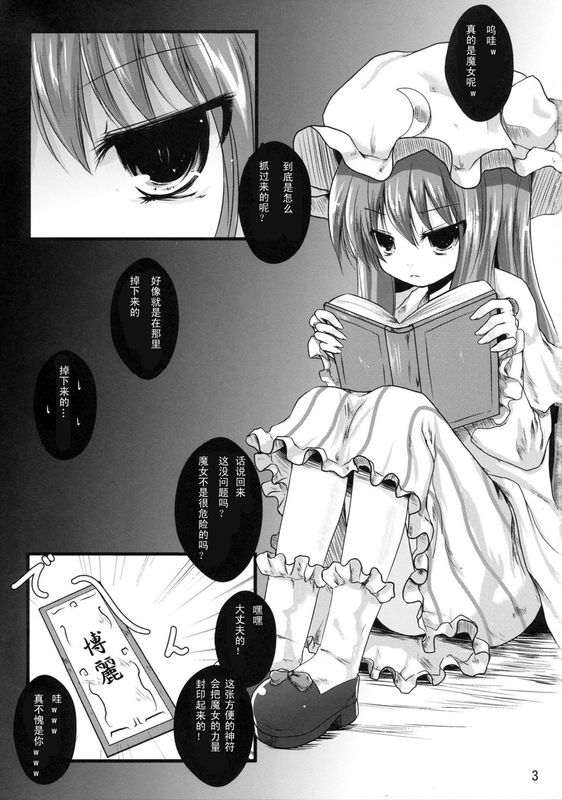 (大⑨州東方祭6) [きつねとぶどう (くろな)] 少女密室 (東方Project) [中国翻訳]-幻想世界