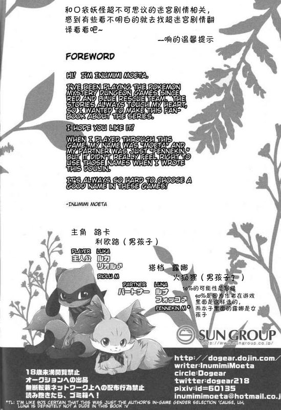 これからはずっと一緒 (ポケモン不思議のダンジョン)-幻想世界