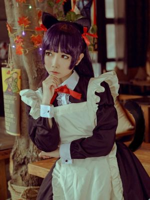 【黑猫女仆cos】合法萝莉：孽纸孽-幻想世界