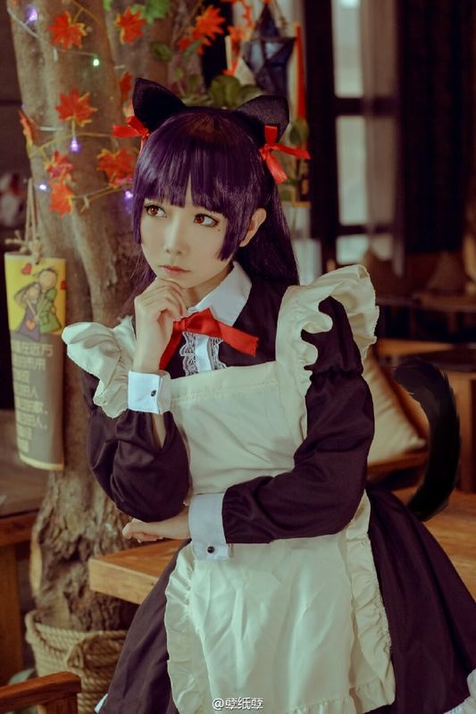 【黑猫女仆cos】合法萝莉：孽纸孽-幻想世界