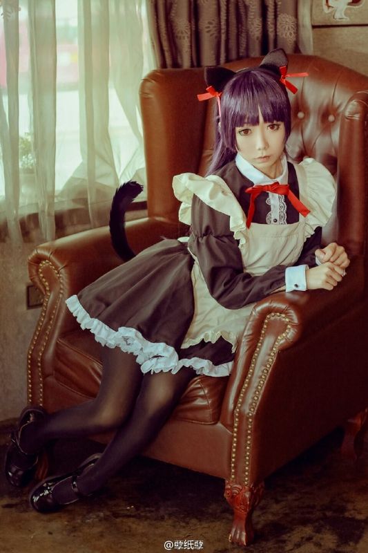 【黑猫女仆cos】合法萝莉：孽纸孽-幻想世界