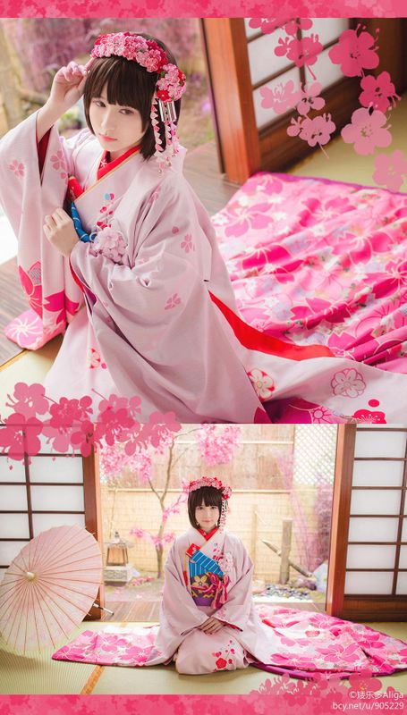 《路人女主的养成方法》加藤惠的樱花和服ver C O S P L A Y-幻想世界