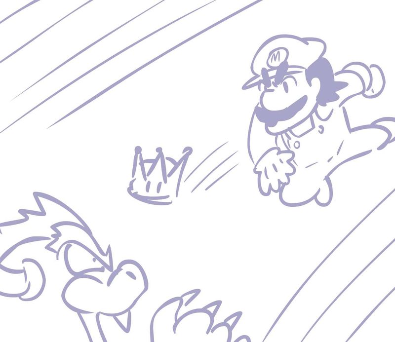 Bowser VS Mario (New スーパーマリオブラザーズ U デラックス)-幻想世界