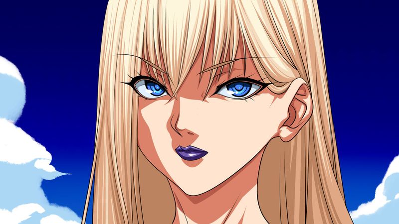 金髪巨女とガキ-幻想世界