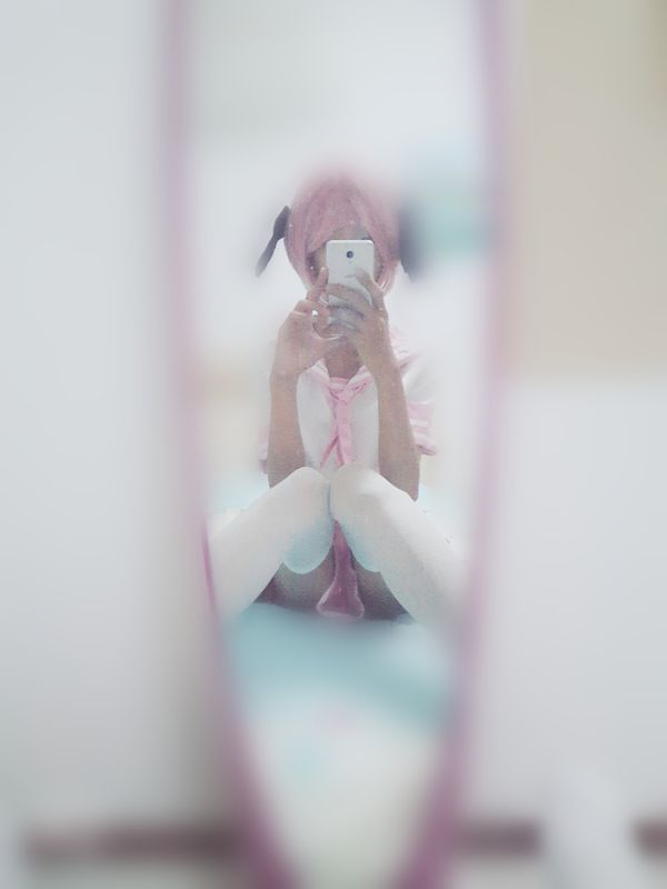 可爱伪娘的阿福cos+水手服自拍-幻想世界
