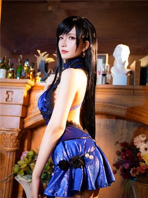 最终幻想 - 蒂法蓝礼服 - 幻想世界-极品写真论坛-写真-幻想世界