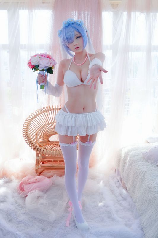Rem Ram cosplay by Hidori Rose x Azami-幻想世界