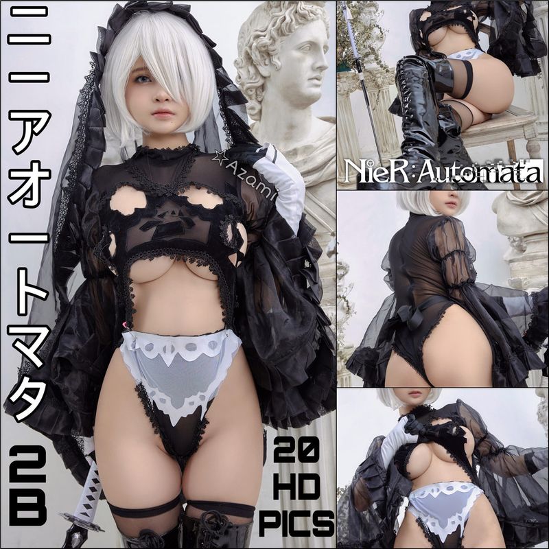 2B 黒い衣装 Cos-幻想世界