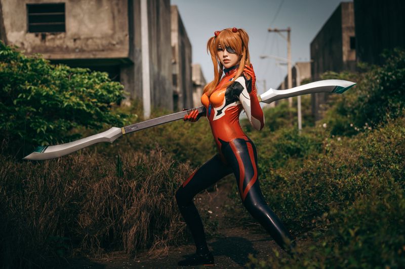 絕對薙肉-Niwa Nagi cosplayer Asuka Langley-幻想世界