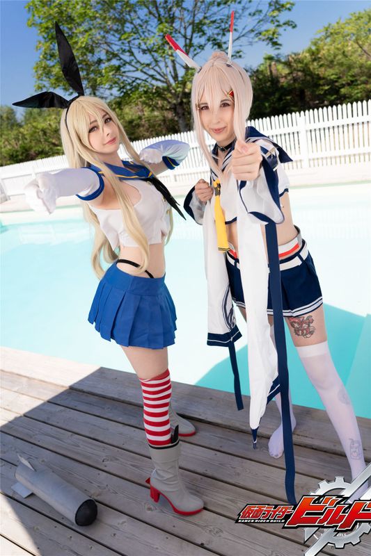 Mikomi Hokina & Kerocchi - Shimakaze & Ayanami-幻想世界