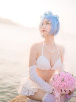 [橙喵] 蕾姆 比基尼花嫁 - 幻想世界-极品写真论坛-写真-幻想世界