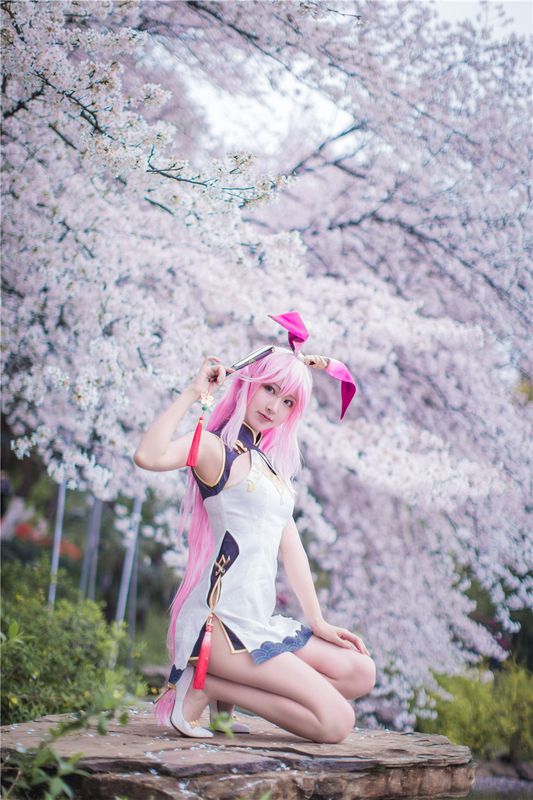 黑川 - 八重樱旗袍-幻想世界