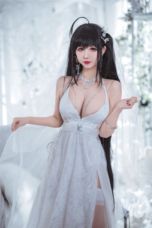 仙女月 - Taihou Pure White Wedding Dress-幻想世界