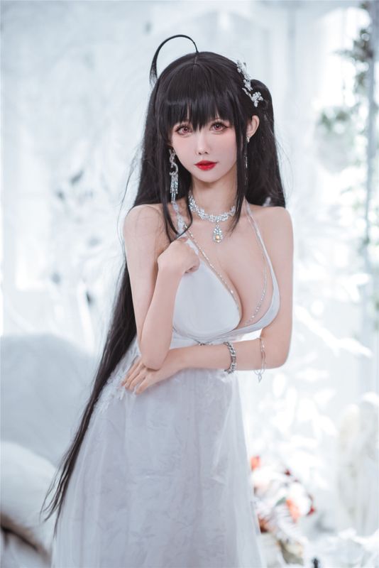 仙女月 - Taihou Pure White Wedding Dress-幻想世界