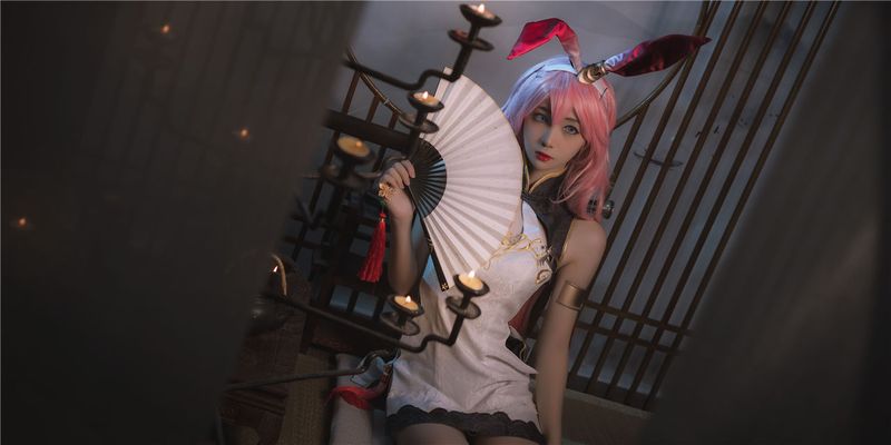 南桃Momoko - 八重樱旗袍-幻想世界