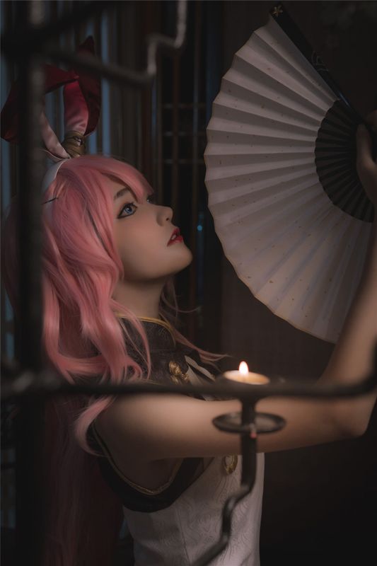 南桃Momoko - 八重樱旗袍-幻想世界