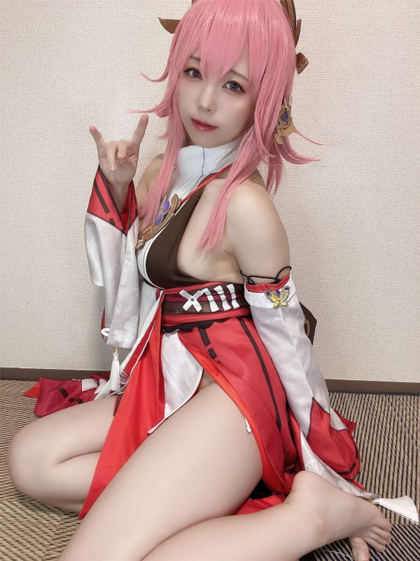 Rizuna -  八重神子コスプレ自撮り写真集-幻想世界