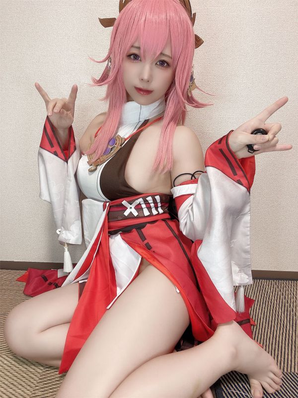 Rizuna -  八重神子コスプレ自撮り写真集-幻想世界