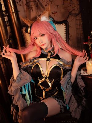 瓜希酱 - 玉藻前 漆黑魔术服 - 幻想世界-极品写真论坛-写真-幻想世界
