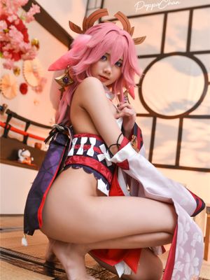 PoppaChan - Yae Miko - 幻想世界-极品写真论坛-写真-幻想世界