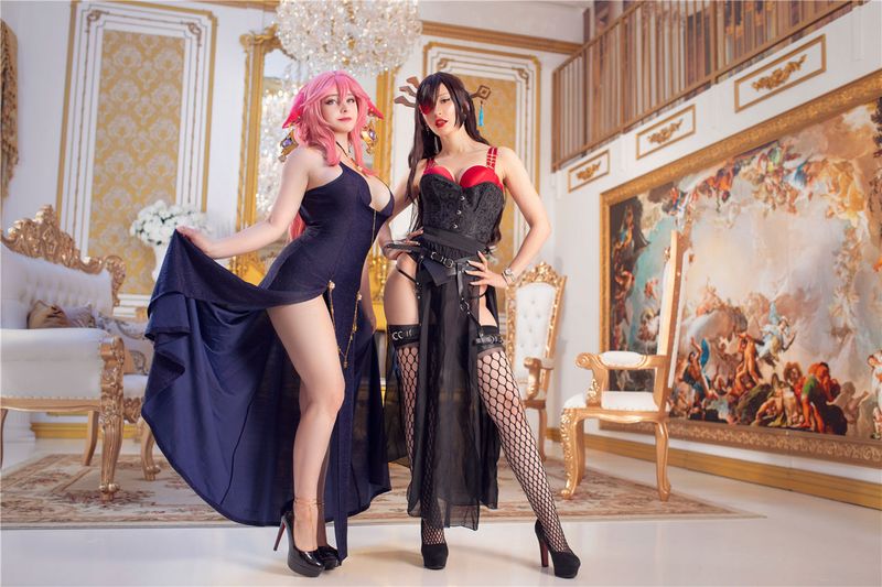 Mikomi Hokina & Yuzu Pyon - Beidou & Yae gala-幻想世界