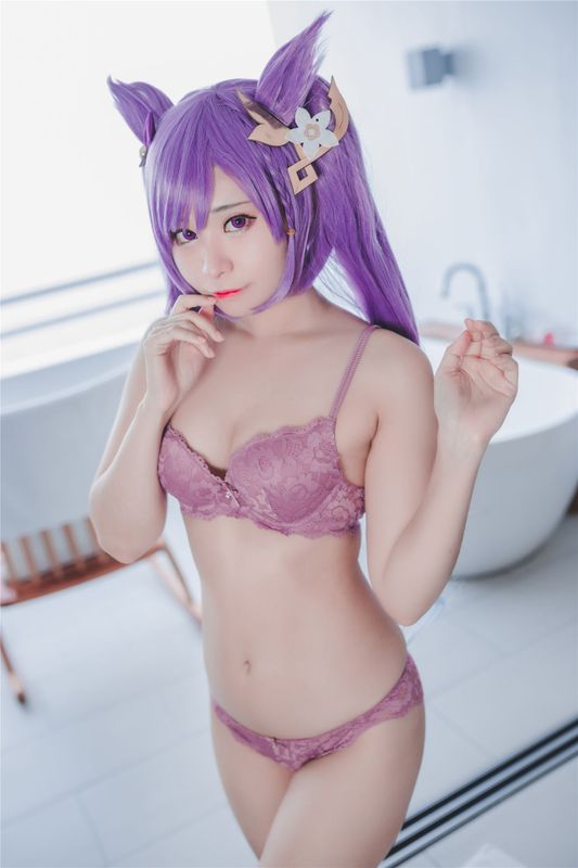 Meenfox - Keqing Lingerie-幻想世界