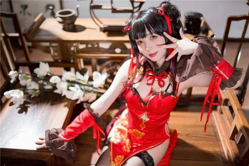 花铃 时崎狂三旗袍-幻想世界